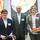 Patrick Weigelt, Unibund-Vorstand Arnulf Quadt, Katharina Apel